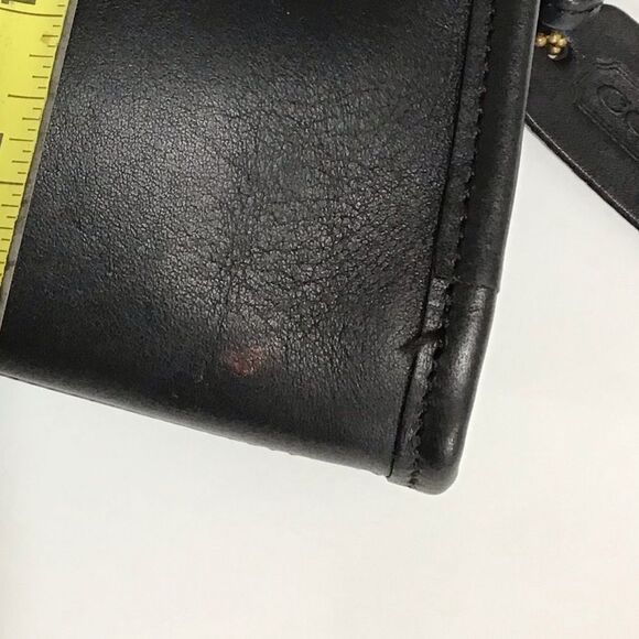 Vintage Black Coach Abbie 9017 Crossbody Zip Bag Leather Mini Crossbody Bag - Picture 14 of 14